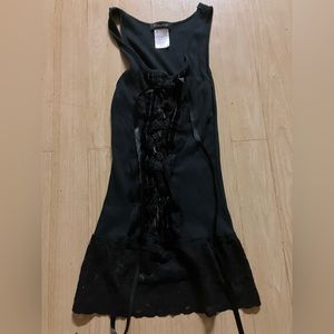Fleurish black lace tank